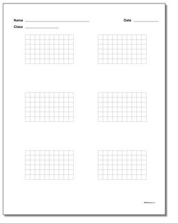 Graph Paper Six Problem Coordinate Plane Worksheet