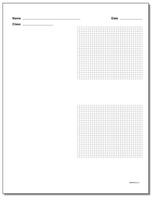 Graph Paper Printable Graph Paper with Name Block