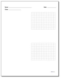 Graph Paper Two Problem Coordinate Plane Worksheet