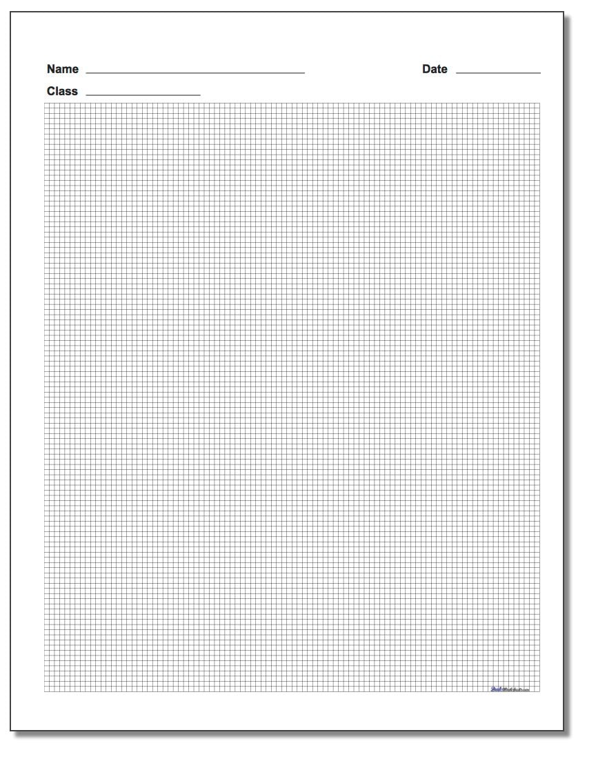 Plain Metric Graph Paper