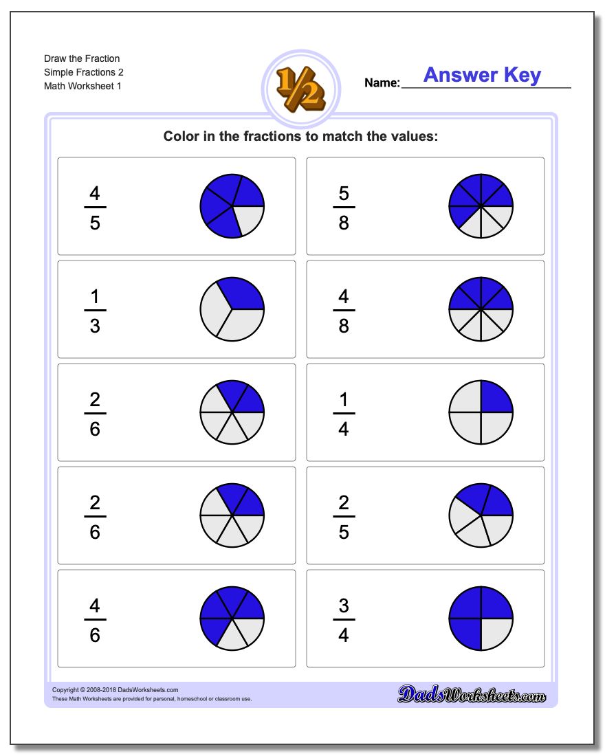 Draw Simple Fractions