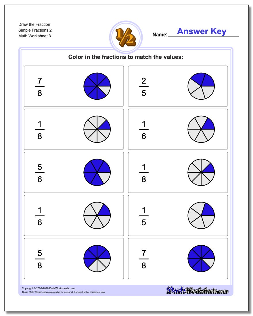 Draw Simple Fractions