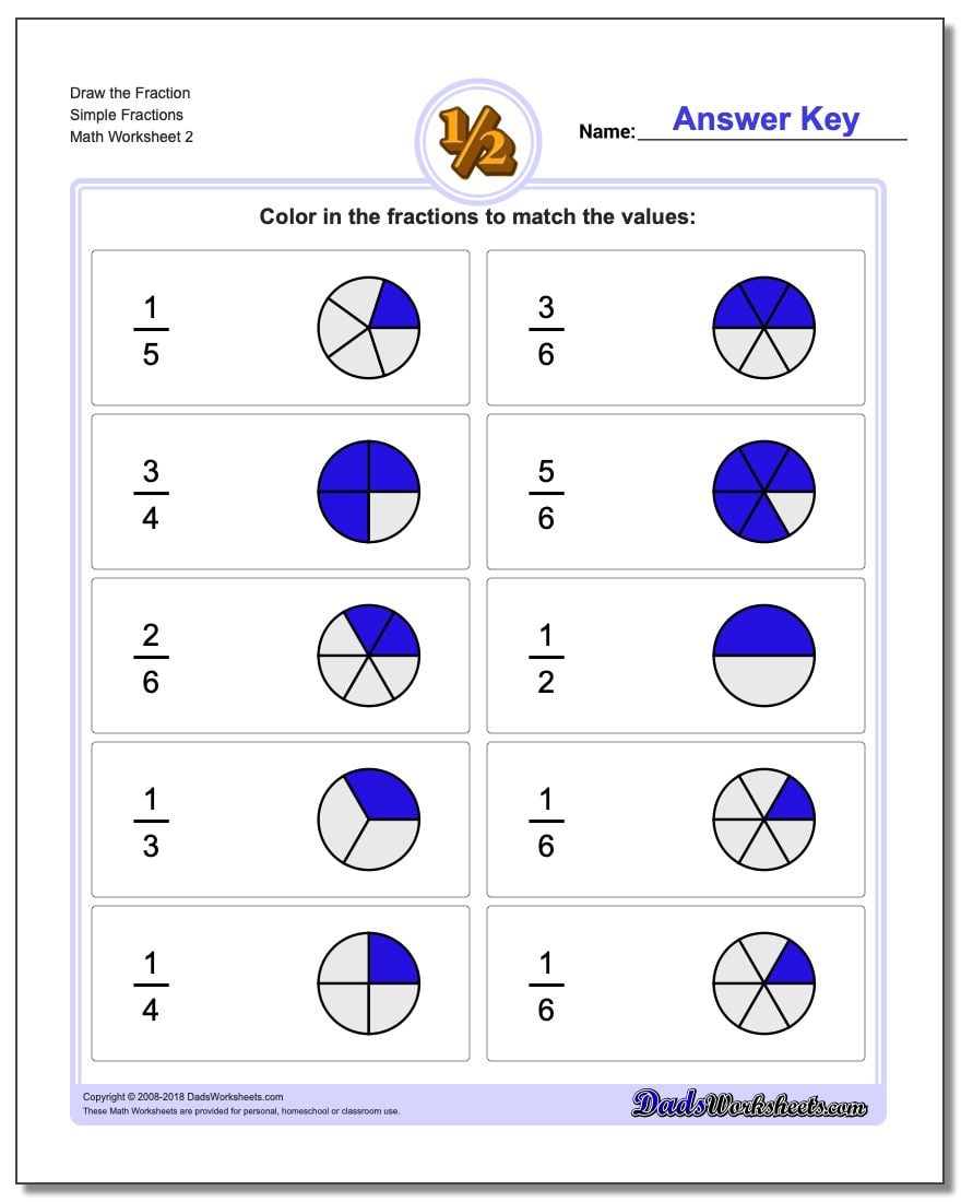 Draw Simple Fractions