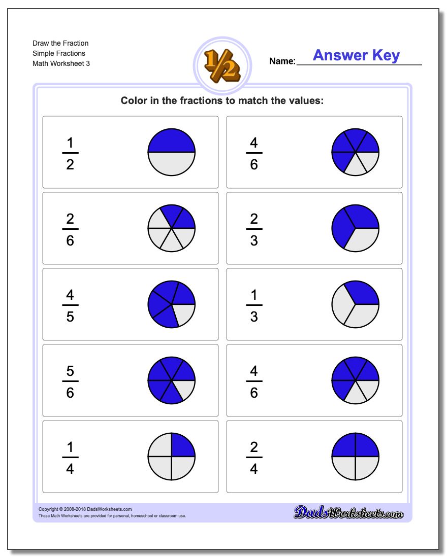 Draw Simple Fractions