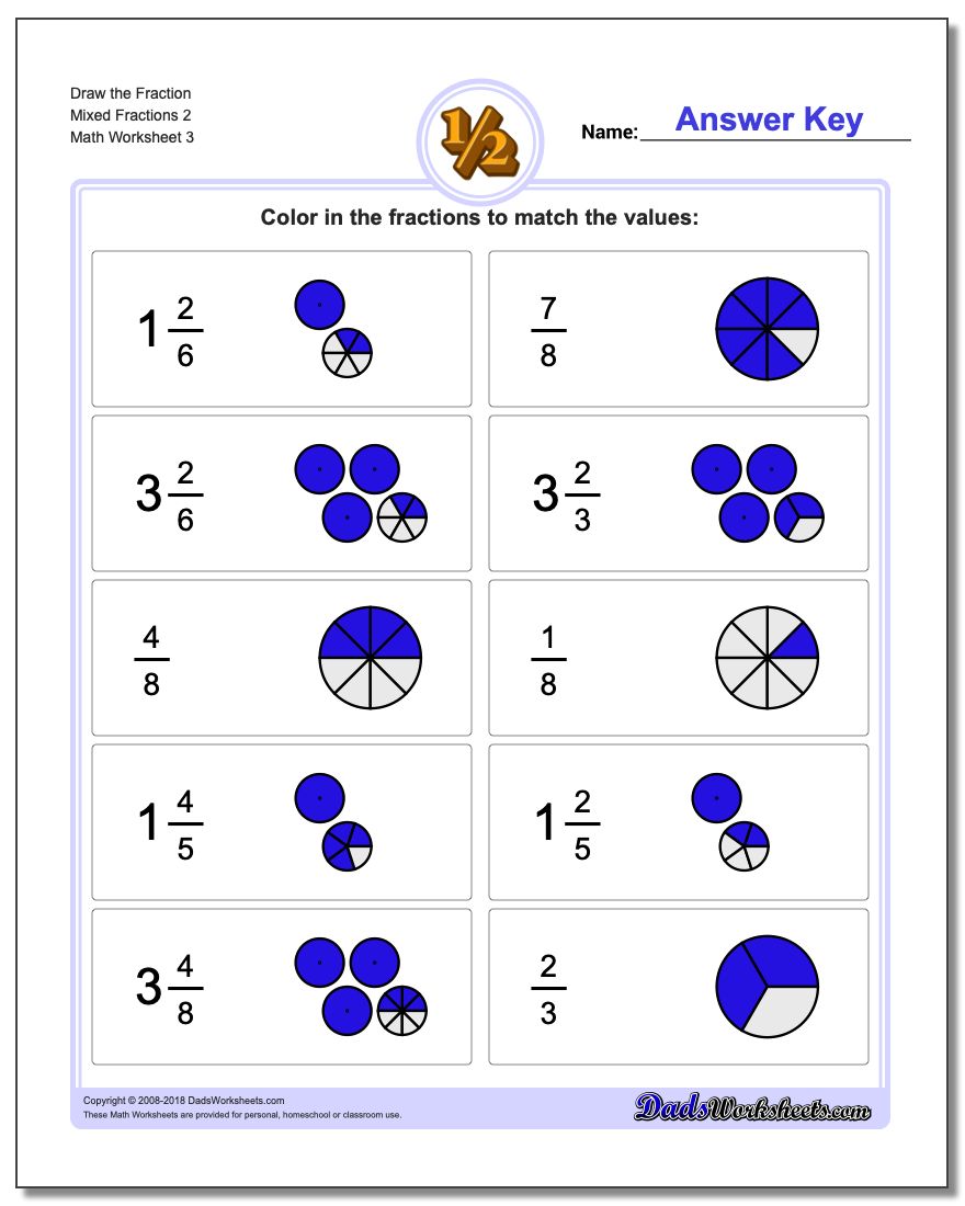 Draw Simple Fractions