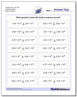 Greater Than, Less Than Worksheet Scientific Notation /worksheets/greater-than-and-less-than.html