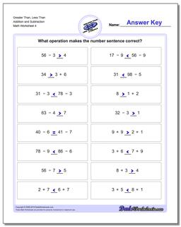 Greater Than and Less Than