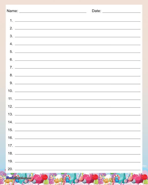 18 Free Printable Lined Paper Sheets