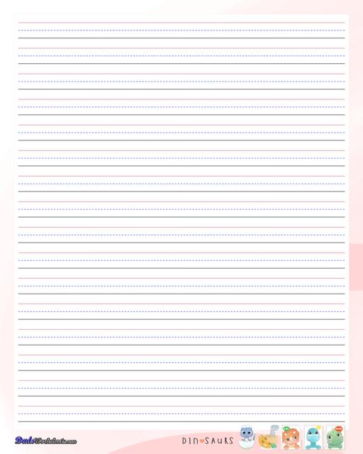 Lined Handwriting Paper (Printable PDF) - Madison's Paper Templates