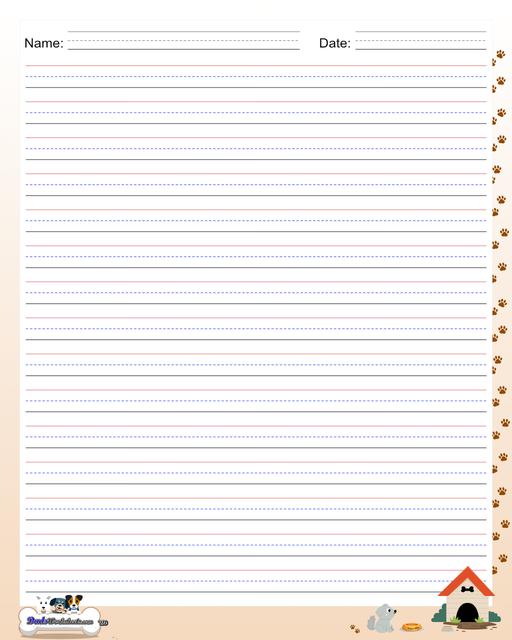 Printable Handwriting Paper – Madison's Paper Templates