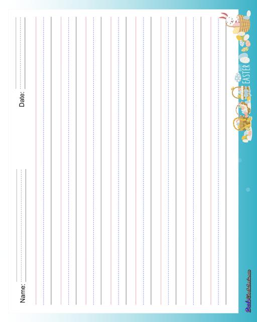 Printable Handwriting Paper – Madison's Paper Templates