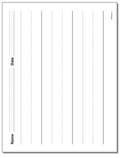 Handwriting Paper 1.5 Inch Rule