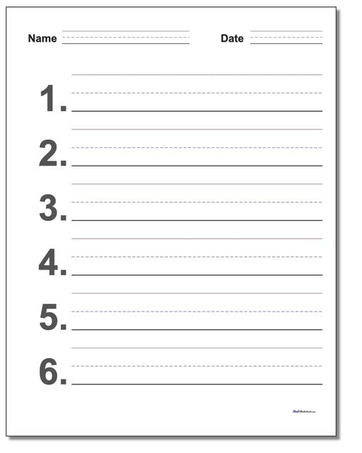 Spelling List Template from www.dadsworksheets.com