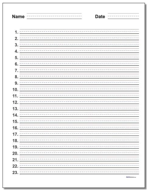 Printable Spelling Test Template 20 Words Printable Templates