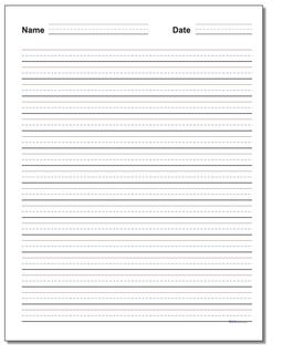5 Handwriting Paper Printables
