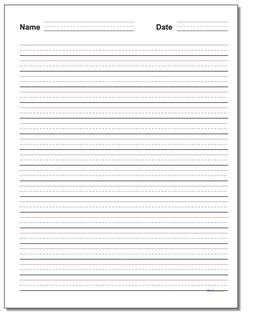 Printable Primary Lined Paper  Lined writing paper, Writing paper  template, Printable lined paper