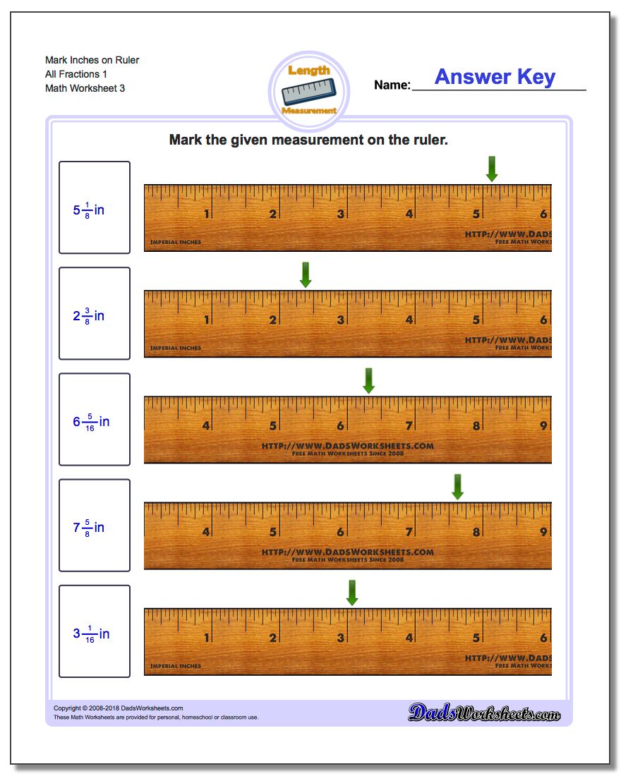 Mark The Ruler In Inches