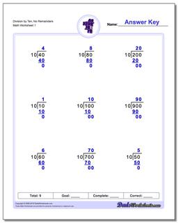 Long Division Worksheets