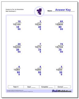 Long Division Worksheets