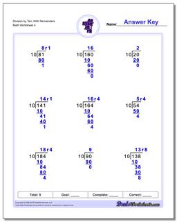 Long Division Worksheets