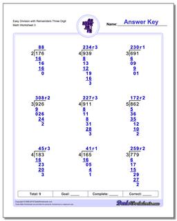 Long Division Worksheets