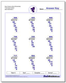 Long Division Worksheets