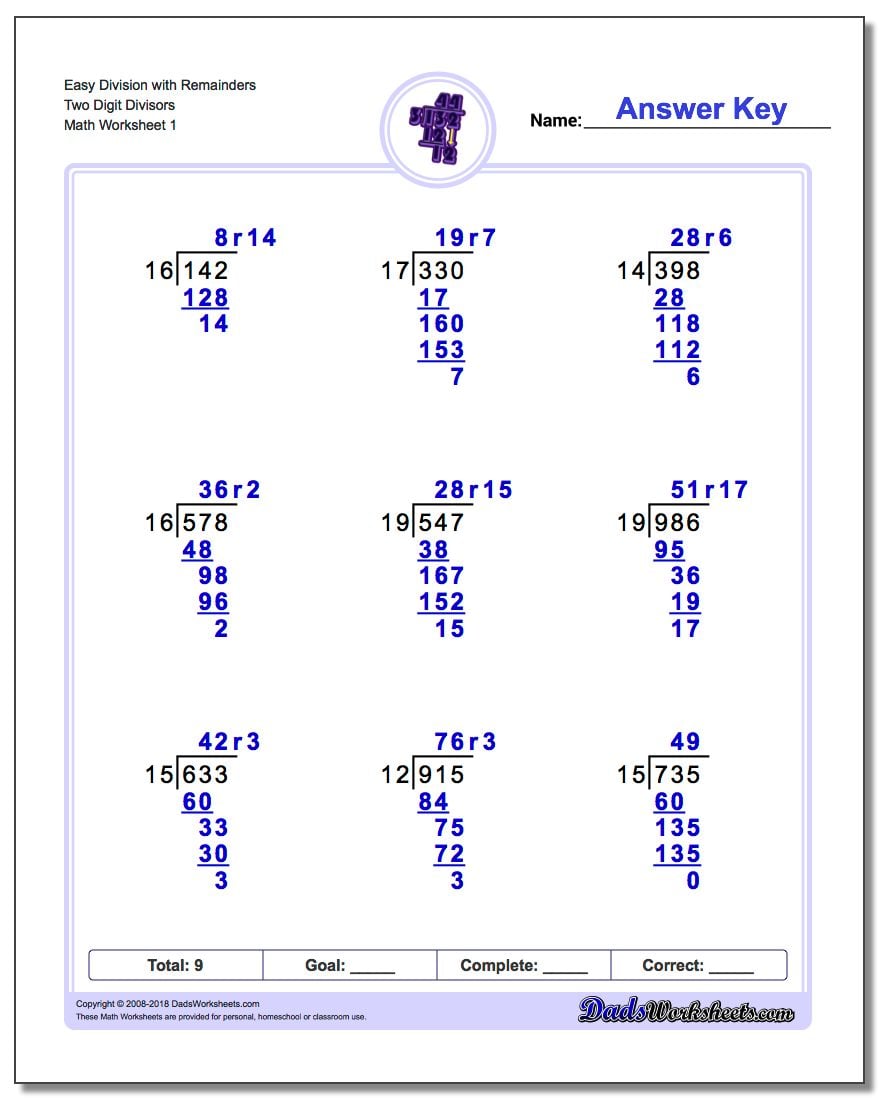 Division with Multi-Digit Divisors