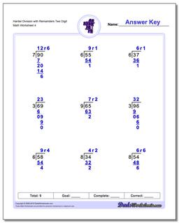 Long Division Worksheets