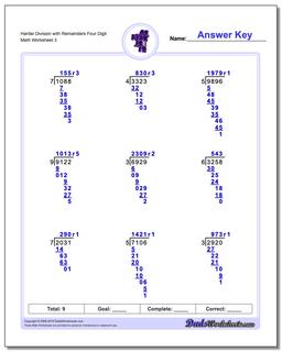 Long Division Worksheets