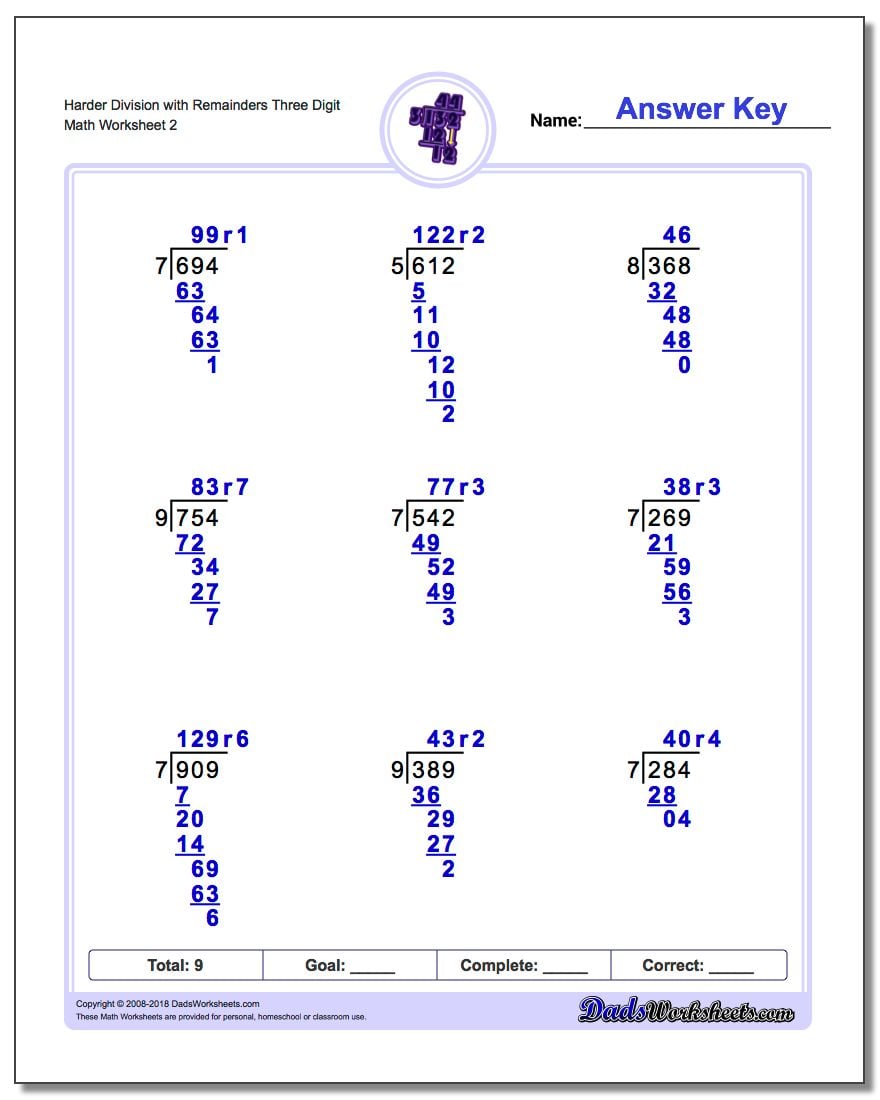 Division with Remainders