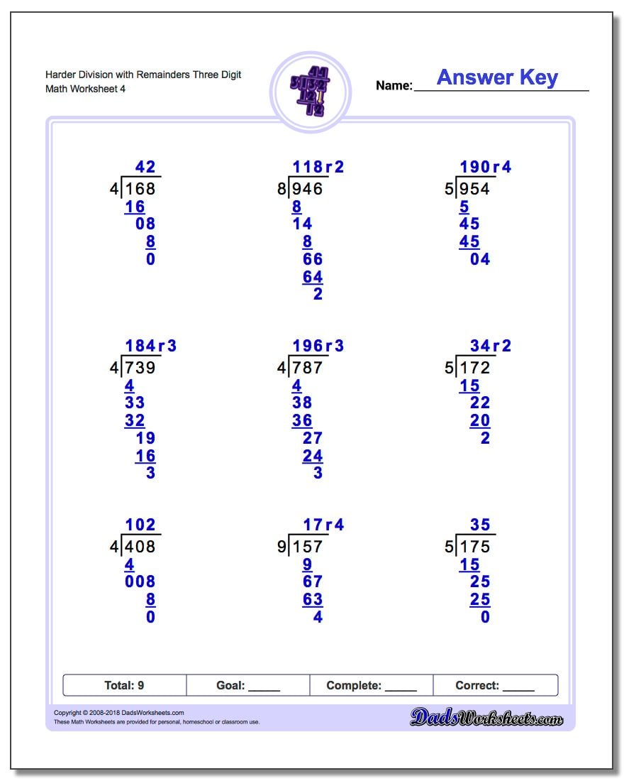 Division with Remainders