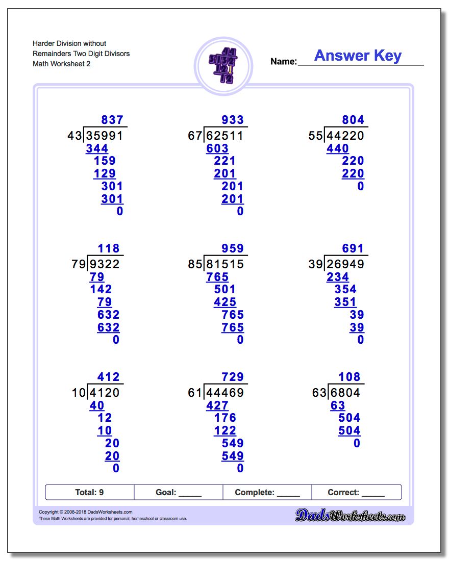 Division with Multi-Digit Divisors