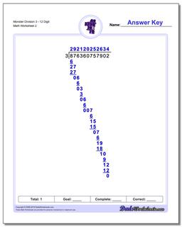 Long Division Worksheets