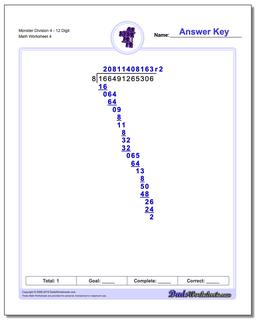 Long Division Worksheets