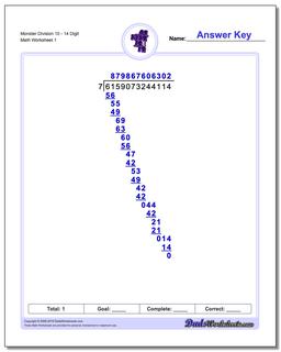 Long Division Worksheets