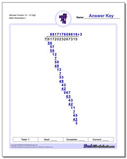 Long Division Worksheets