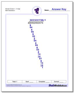 Long Division Worksheets