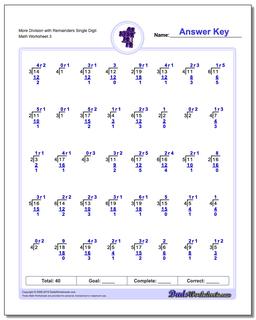 Long Division Worksheets