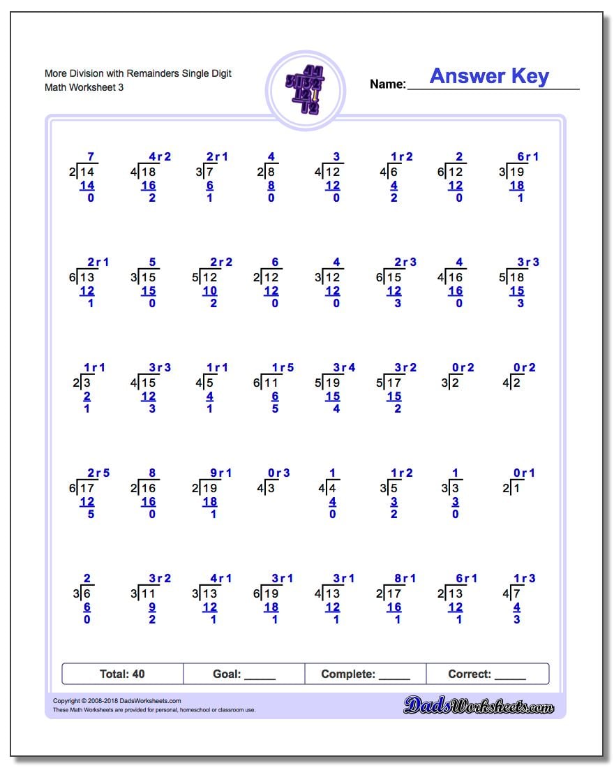 Division with Remainders