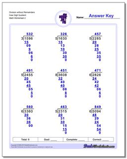 Long Division Worksheets