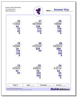 Long Division Worksheets