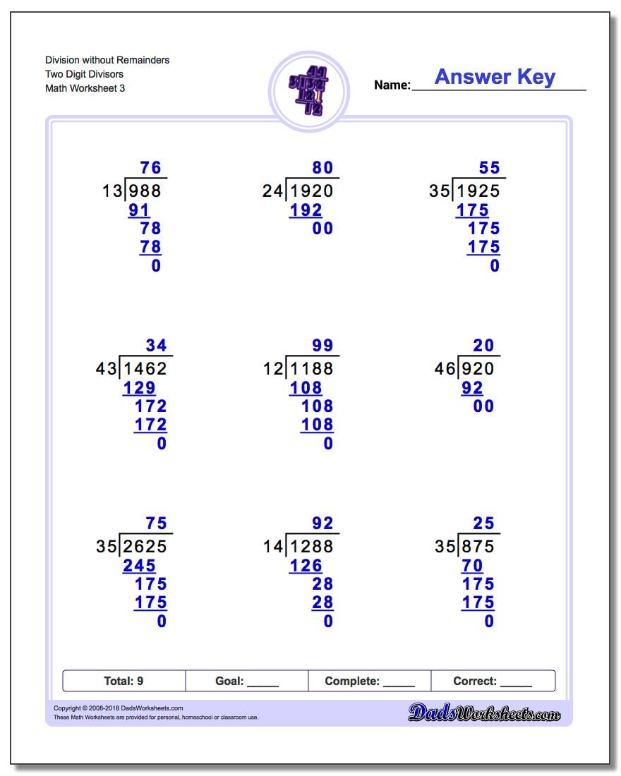 Division with Multi-Digit Divisors