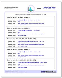 Calculator Mean Median Range 3 /worksheets/mean-median-range.html Worksheet