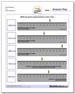 Mark Millimeters All 1 Worksheet