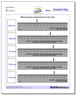 Mark Millimeters All 1 Worksheet