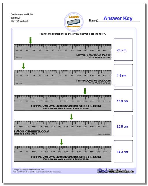 centimeters on ruler cm on