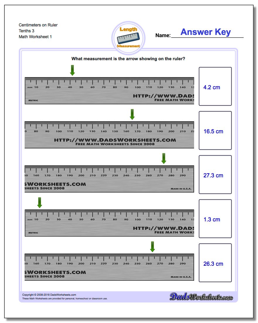 Centimeters on Ruler