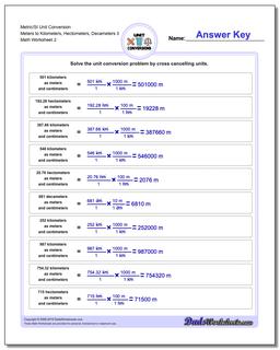 Metric/SI Unit Conversion Worksheet Meters to Kilometers, Hectometers, Decameters 3 /worksheets/metric-si-unit-conversions.html