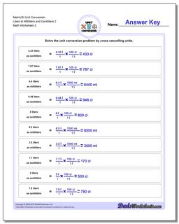 Metric SI Unit Conversions