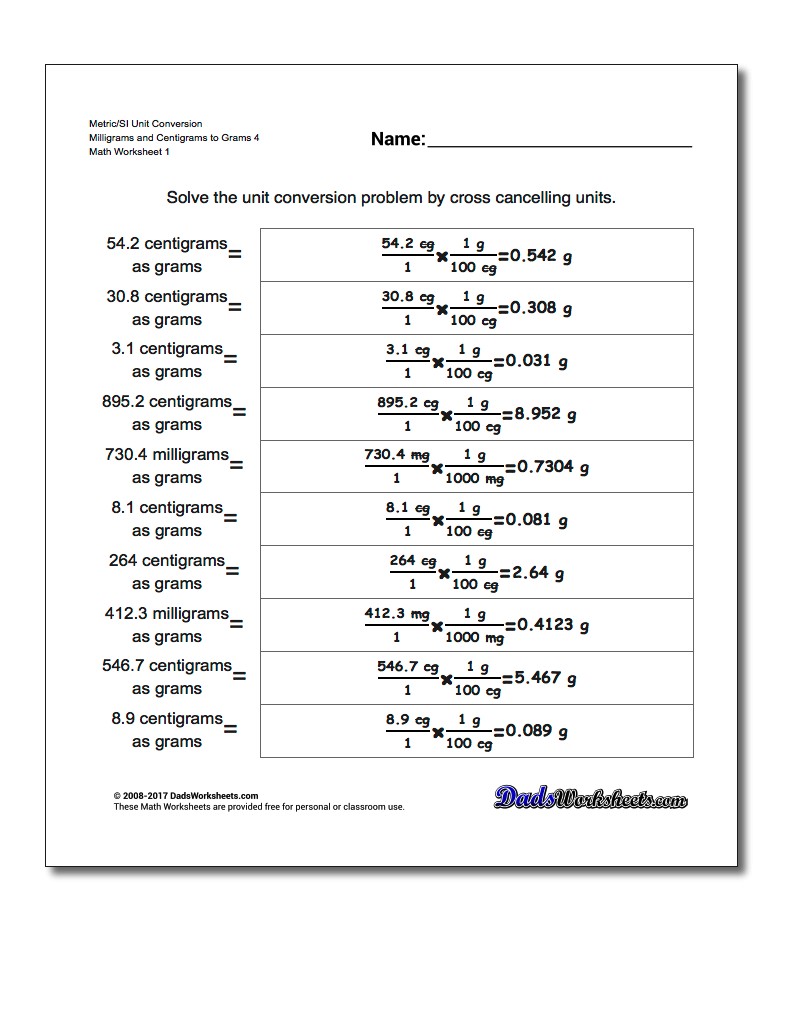 metric-si-mass